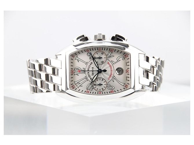 Franck Muller Conquistador Chronograph 8005CC Quadrante Bianco - vista 4