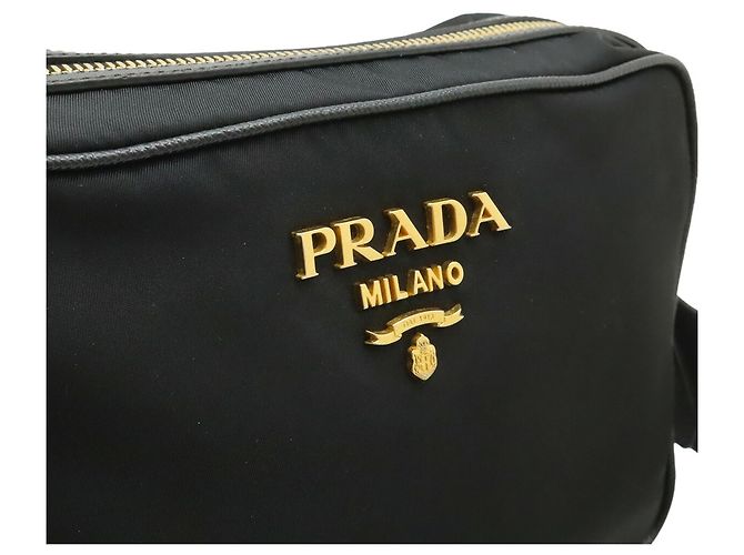 Sac à main en nylon Prada en Nero Black Noir - vue 9