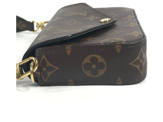 Multi Pochette Monedero Monogram Louis Vuitton Castaño Caqui Monograma - vista 3