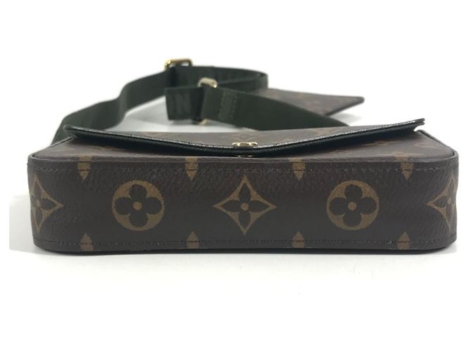 Multi Pochette Monedero Monogram Louis Vuitton Castaño Caqui Monograma - vista 5