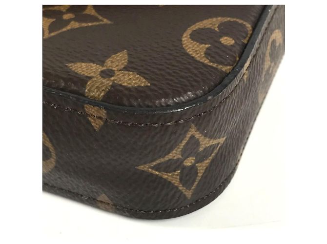 Multi Pochette Monedero Monogram Louis Vuitton Castaño Caqui Monograma - vista 6