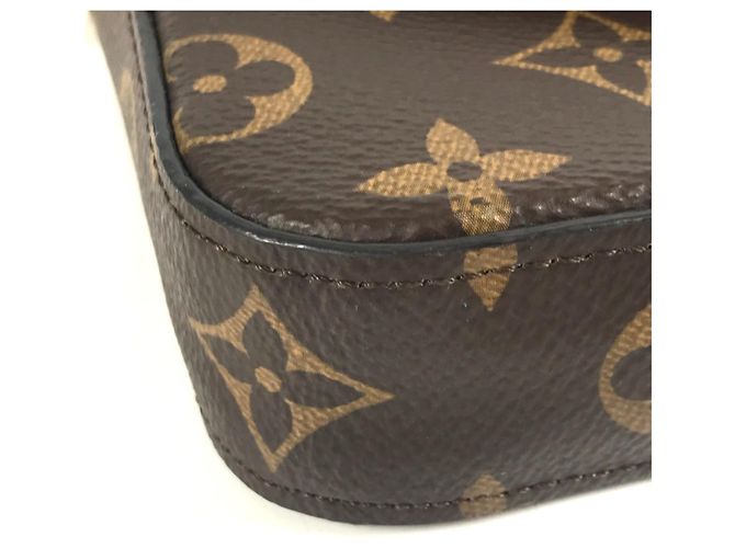 Multi Pochette Monedero Monogram Louis Vuitton Castaño Caqui Monograma - vista 7