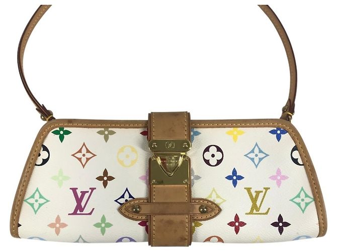 Borsa Shirley Monogram Multicolor Louis Vuitton Bianco Multicolore Monogramma - vista 2