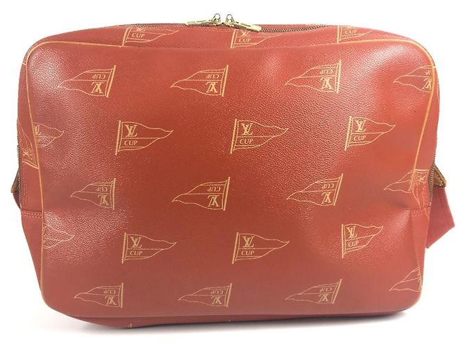 Borsa a tracolla Louis Vuitton LVCUP Crossbody Flap Messenger Bag Arancione - vista 2