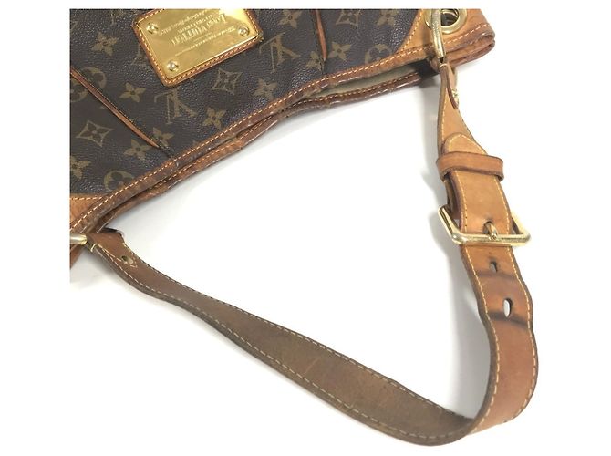 Borsa a Spalla Louis Vuitton Monogram Galliera PM Marrone Monogramma - vista 10