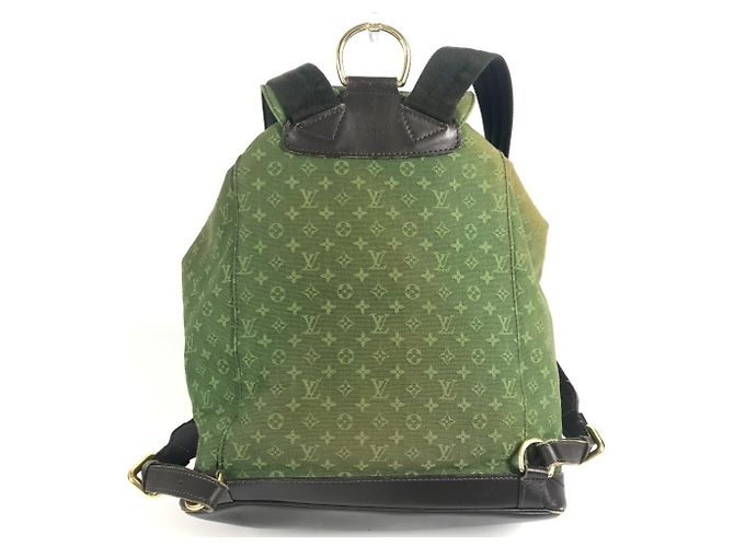 Zaino Louis Vuitton Monogram Mini Montsouris GM Cachi Monogramma - vista 2