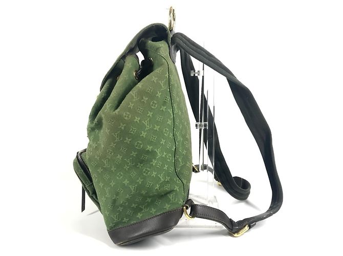 Zaino Louis Vuitton Monogram Mini Montsouris GM Cachi Monogramma - vista 4