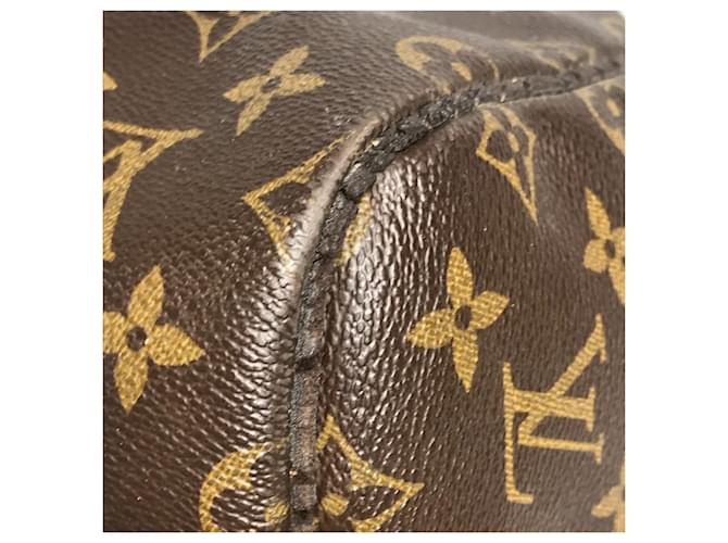 Borsa Louis Vuitton Monogram Keepall 55 Marrone Monogramma - vista 10