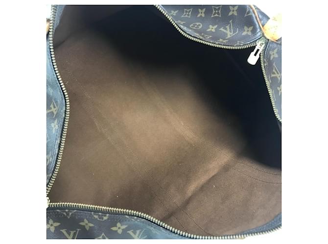 Borsa Louis Vuitton Monogram Keepall 55 Marrone Monogramma - vista 13