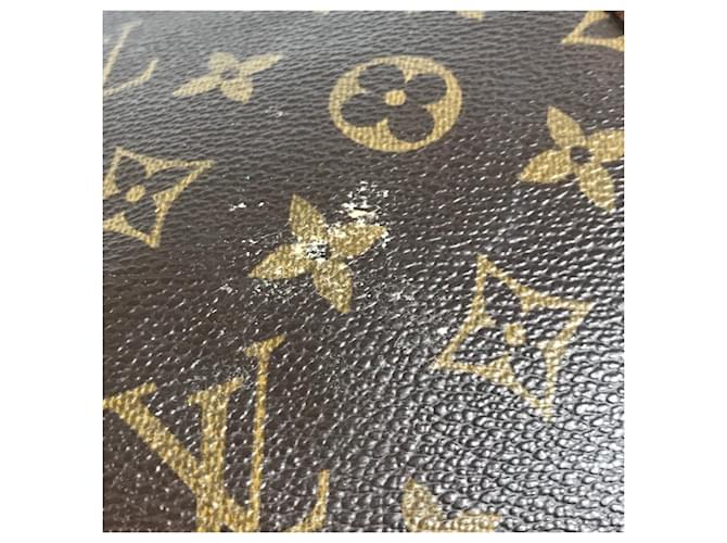 Borsa Louis Vuitton Monogram Keepall 55 Marrone Monogramma - vista 16