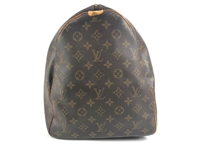 Borsa Louis Vuitton Monogram Keepall 55 Marrone Monogramma - vista 3