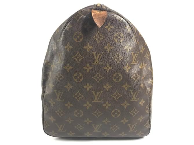 Borsa Louis Vuitton Monogram Keepall 55 Marrone Monogramma - vista 4