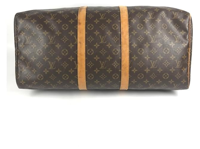 Borsa Louis Vuitton Monogram Keepall 55 Marrone Monogramma - vista 6
