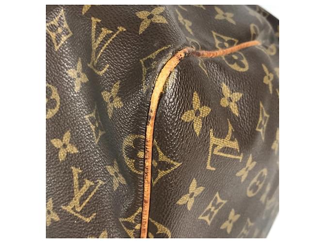 Borsa Louis Vuitton Monogram Keepall 55 Marrone Monogramma - vista 7