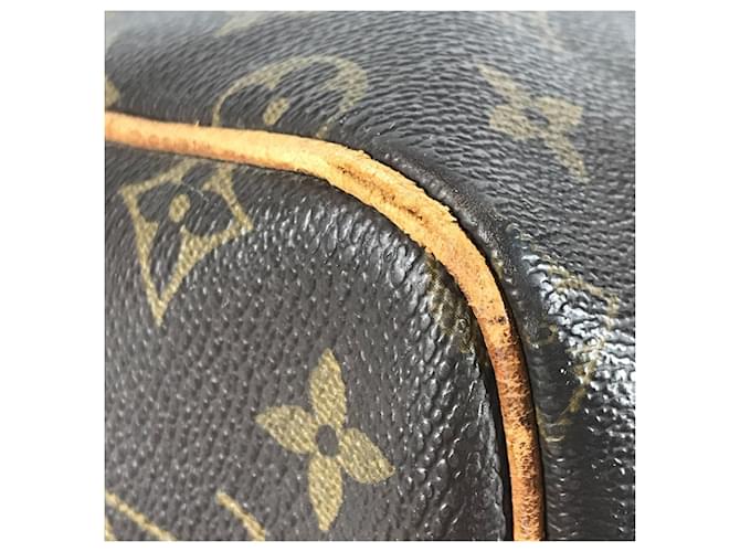 Borsa Louis Vuitton Monogram Keepall 55 Marrone Monogramma - vista 9