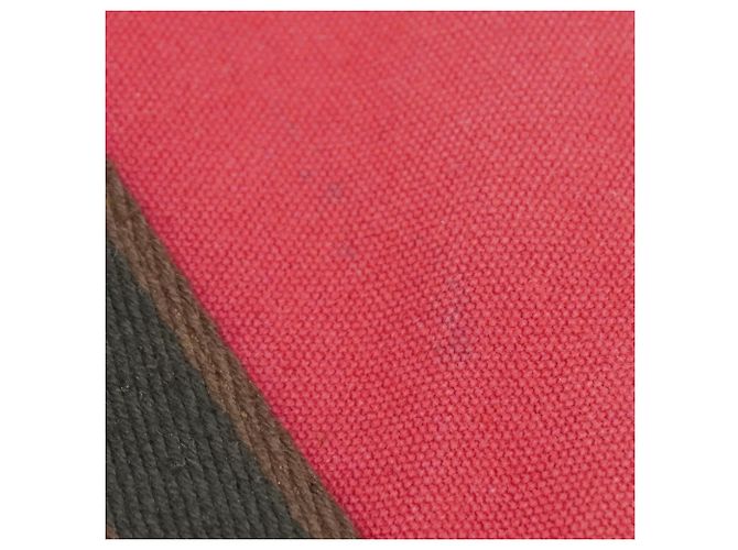 Hermès Hermes Troca Horizontal MM Canvas Tote Bag Rot - Ansicht 10
