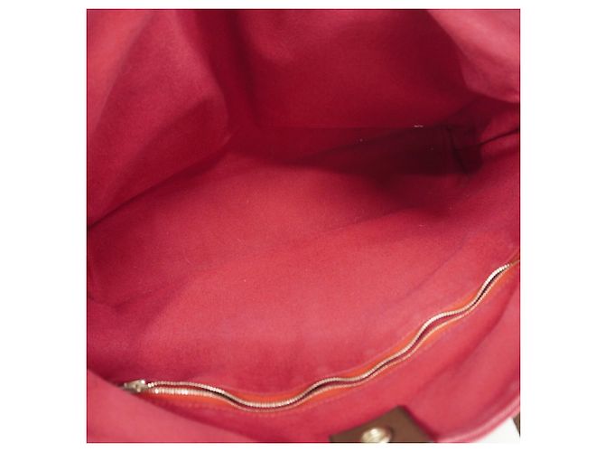 Hermès Hermes Troca Horizontal MM Canvas Tote Bag Rot - Ansicht 4