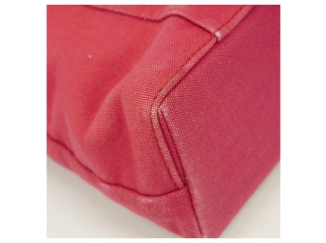 Hermès Hermes Troca Horizontal MM Canvas Tote Bag Rot - Ansicht 6
