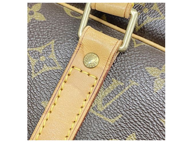 Borsa Louis Vuitton Boston Monogram Sirius 45 Marrone - vista 12