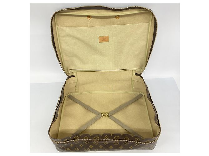 Borsa Louis Vuitton Boston Monogram Sirius 45 Marrone - vista 4