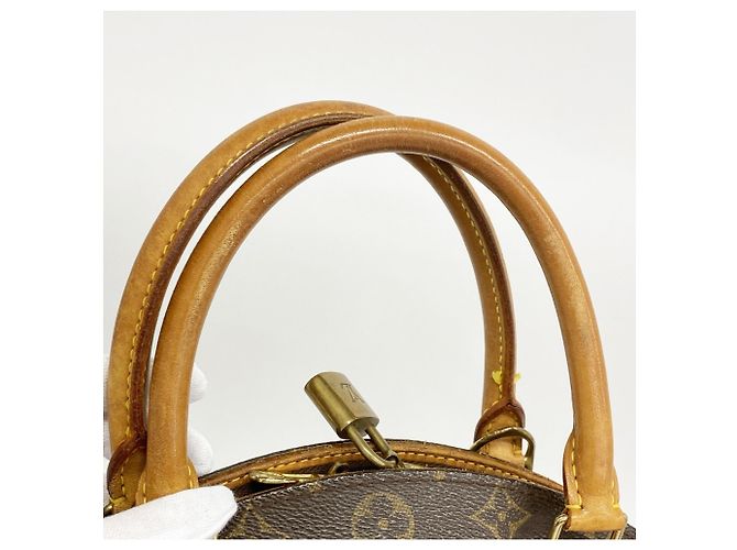 Borsa Louis Vuitton Monogram Ellipse MM Marrone - vista 9