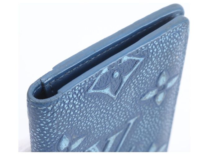Louis Vuitton Monogram Organizer de Poche M81771 Blu - vista 3