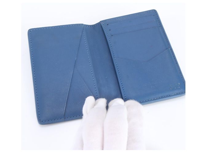 Louis Vuitton Monogram Organizer de Poche M81771 Blu - vista 5
