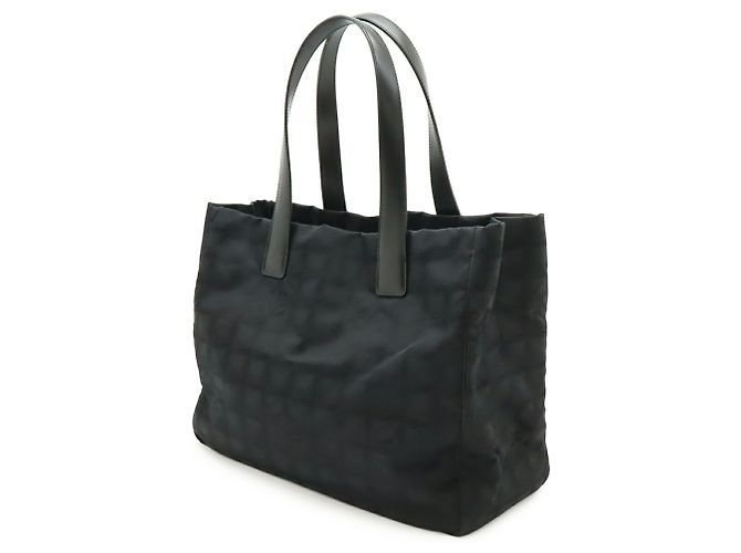 Borsa Chanel New Travel Line Tote MM Nero - vista 3