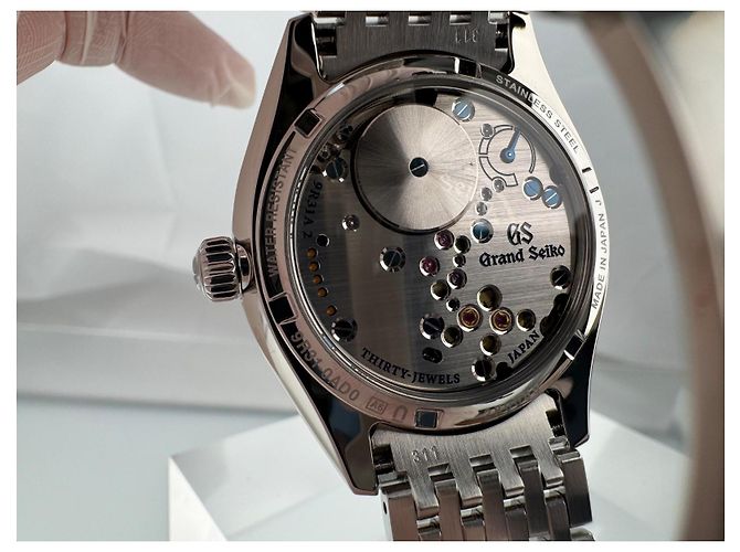 Grand Seiko Elegance White Omiwatari Spring Drive SBGY013 Argento Bianco - vista 12
