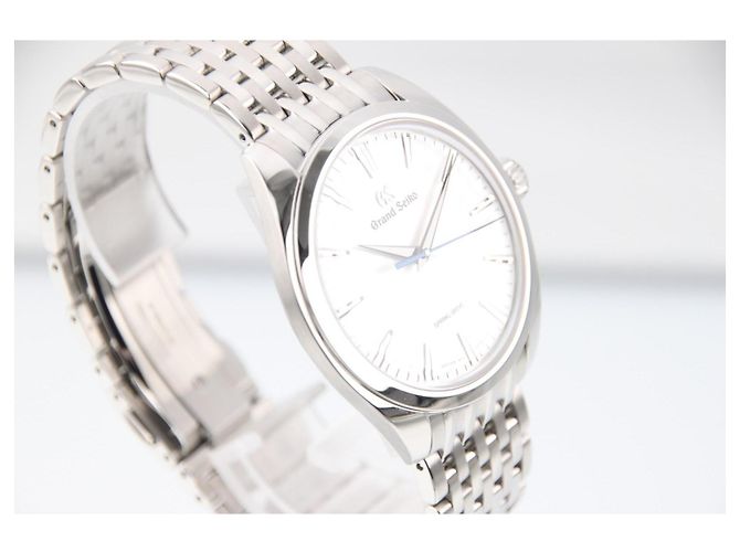 Grand Seiko Elegance White Omiwatari Spring Drive SBGY013 Argento Bianco - vista 3
