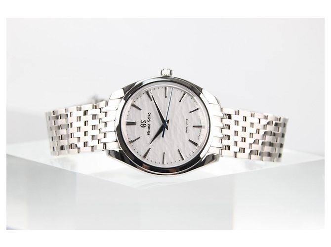 Grand Seiko Elegance White Omiwatari Spring Drive SBGY013 Argento Bianco - vista 6