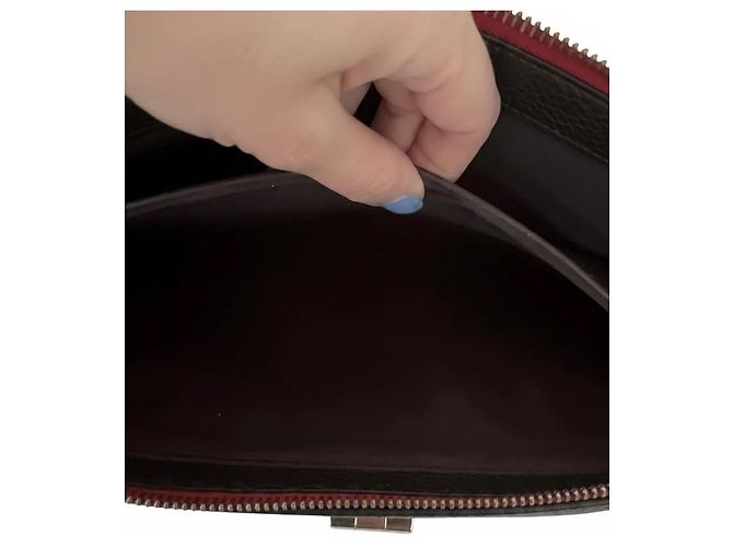 Borsa Fendi Peekaboo in pelle nera (misura Large ) Nero Rosso - vista 11