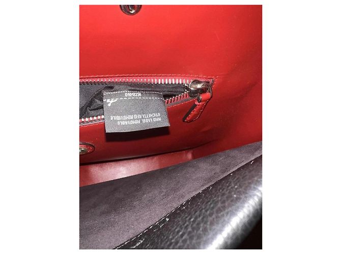 Borsa Fendi Peekaboo in pelle nera (misura Large ) Nero Rosso - vista 5
