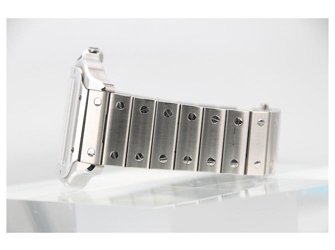 Cartier Santos de Cartier LM Automatico WSSA0062 Quadrante Verde Silver hardware - vista 10