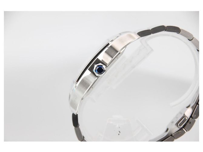 Cartier Santos de Cartier LM Automatico WSSA0062 Quadrante Verde Silver hardware - vista 4