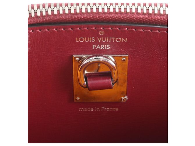 Borsa a mano in pelle Louis Vuitton City Steamer MINI Rosso Arancione Bordò - vista 13