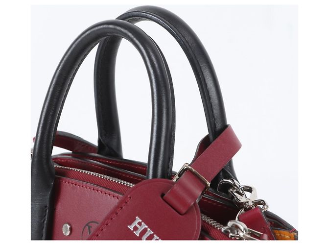 Borsa a mano in pelle Louis Vuitton City Steamer MINI Rosso Arancione Bordò - vista 3