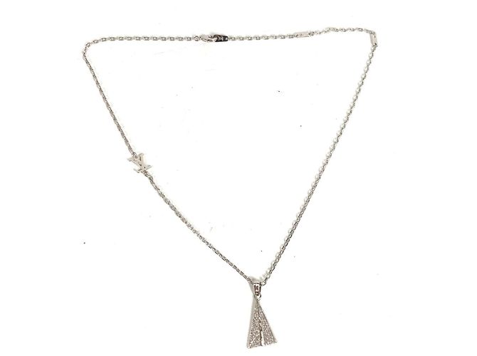 Collana con pendente in strass Louis Vuitton Argento - vista 2