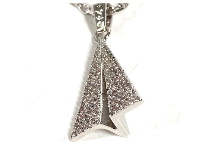 Collana con pendente in strass Louis Vuitton Argento - vista 3