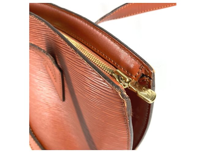 Borsa Tote Louis Vuitton Epi Saint Jacques Marrone - vista 13