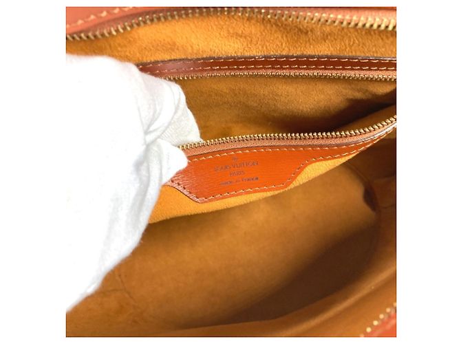 Borsa Tote Louis Vuitton Epi Saint Jacques Marrone - vista 16