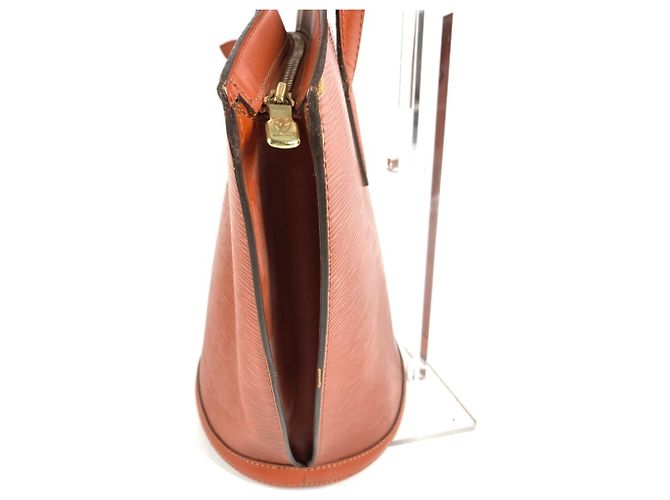 Borsa Tote Louis Vuitton Epi Saint Jacques Marrone - vista 4