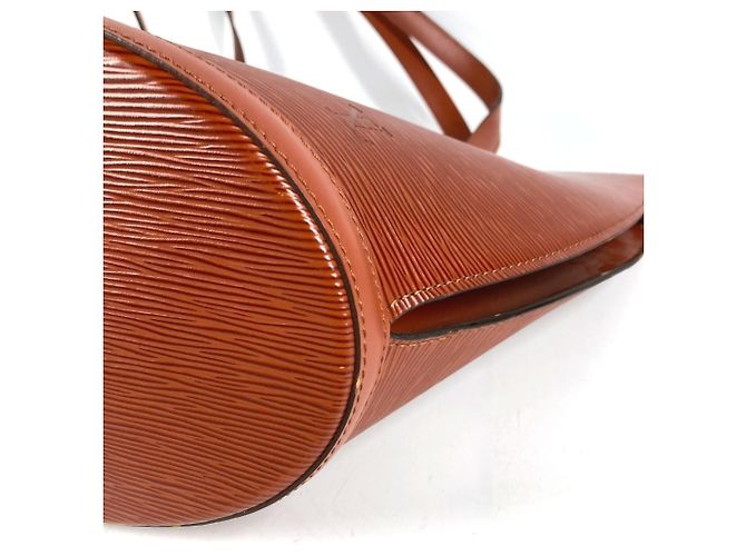 Borsa Tote Louis Vuitton Epi Saint Jacques Marrone - vista 7
