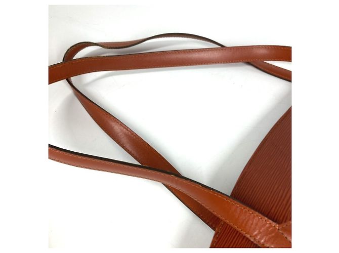 Borsa Tote Louis Vuitton Epi Saint Jacques Marrone - vista 9