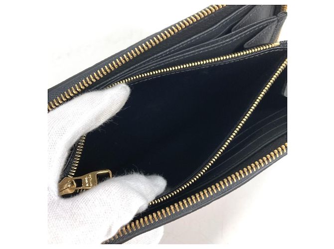 Louis Vuitton Monogram Empreinte Zippy Wallet Schwarz Mehrfarben - Ansicht 3