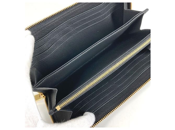 Louis Vuitton Monogram Empreinte Zippy Wallet Schwarz Mehrfarben - Ansicht 4