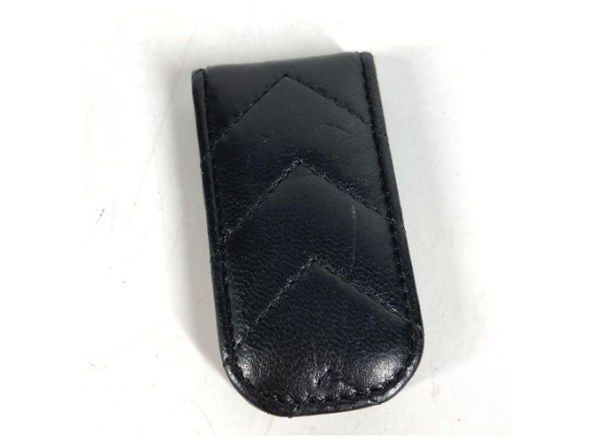Clip para billetes de cuero con logotipo Chanel CC Coco Mark Negro - vista 5