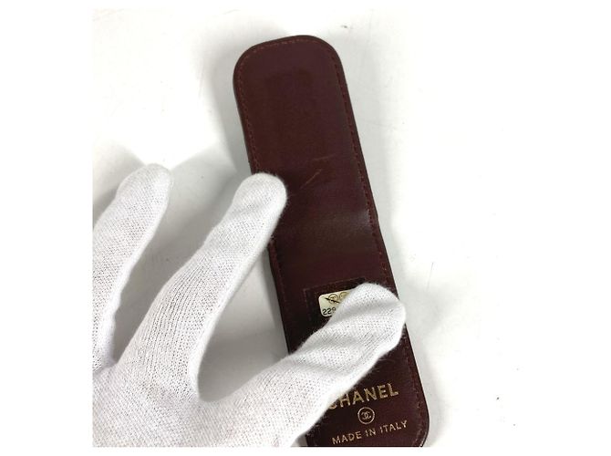 Clip para billetes de cuero con logotipo Chanel CC Coco Mark Negro - vista 6
