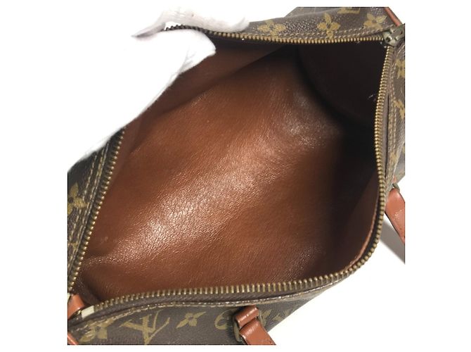 Borsa a Spalla Louis Vuitton Monogram Papillon 30 Marrone Monogramma - vista 13