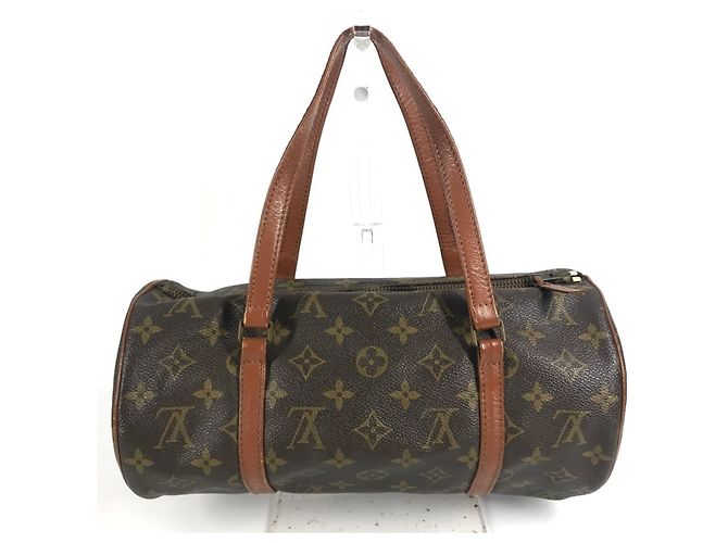 Borsa a Spalla Louis Vuitton Monogram Papillon 30 Marrone Monogramma - vista 2